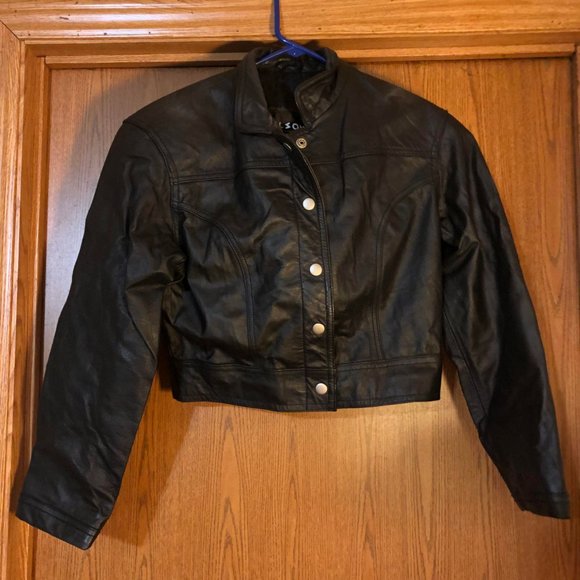 leather coat - Picture 1 of 2